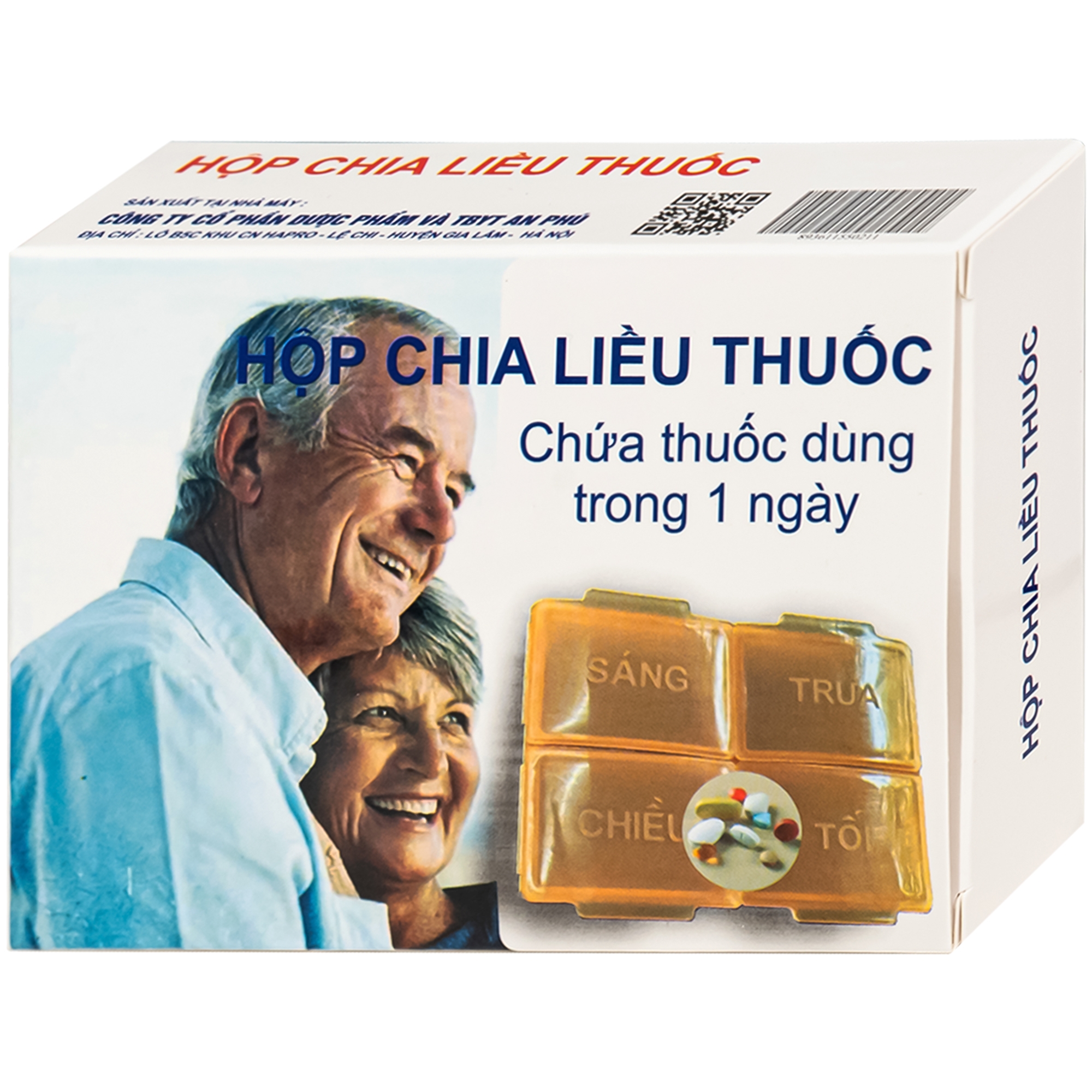 Hình ảnh Hộp Chia Liều Thuốc Ngày 4 Ngăn An Phú