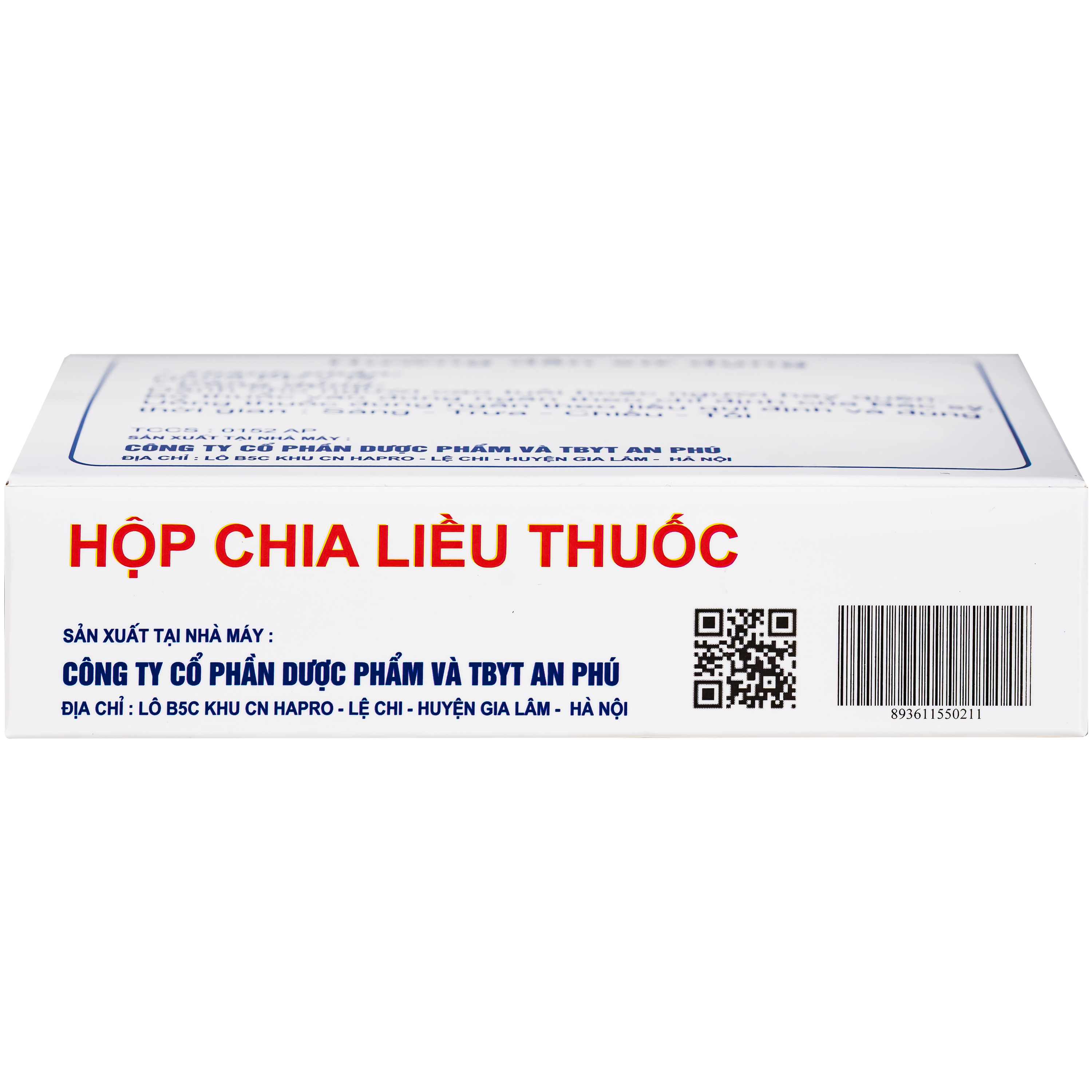 Hình ảnh Hộp Chia Liều Thuốc Ngày 4 Ngăn An Phú