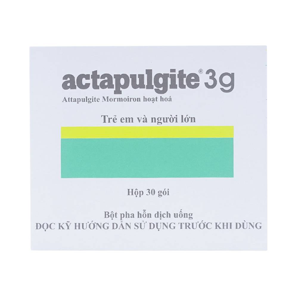 Bột pha dung dịch uống Actapulgite 3g Beaufour Ipsen điều trị tiêu chảy và chướng bụng (30 gói)