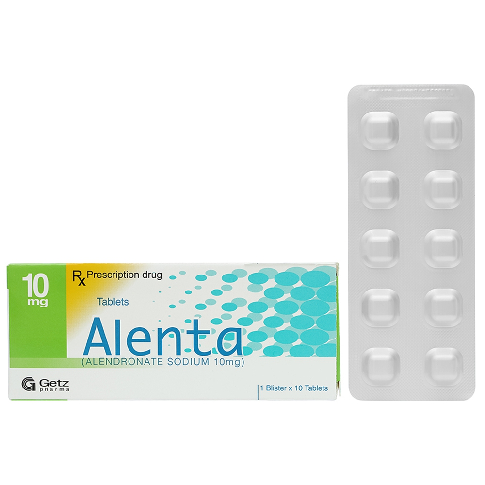 Thuốc Alenta 10mg Getz điều trị loãng xương (1 vỉ x 10 viên)