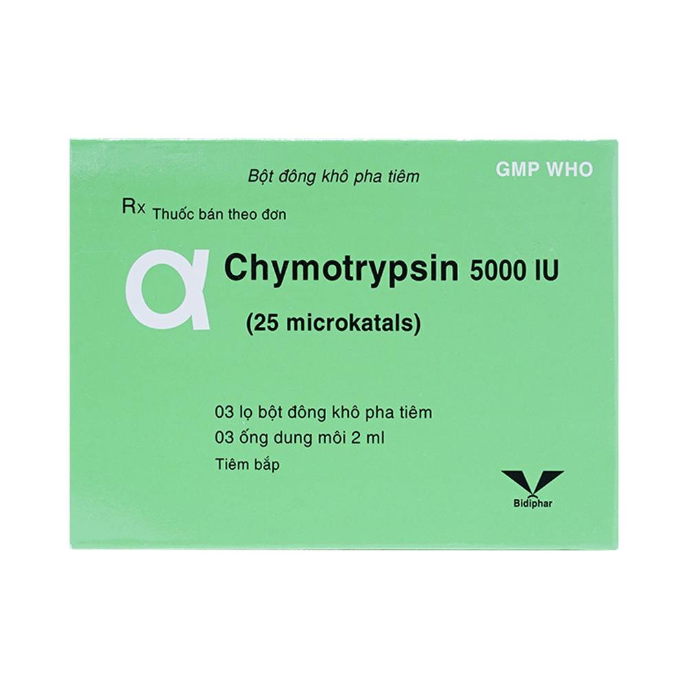 Tác dụng và cách sử dụng của alphachymotrypsin tiêm tĩnh mạch 
