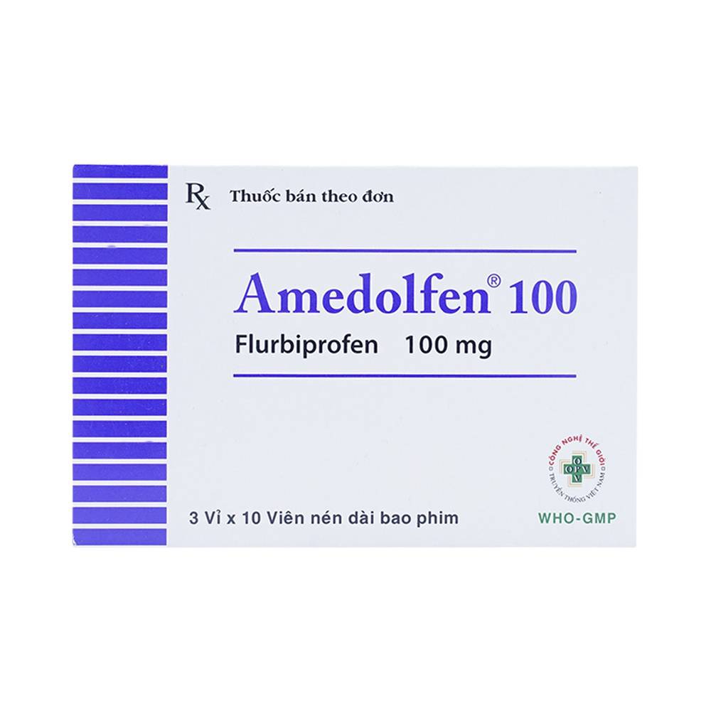 Thuốc Amedolfen 100mg OPV điều trị viêm khớp, thoái hóa khớp (3 vỉ x 10 viên)