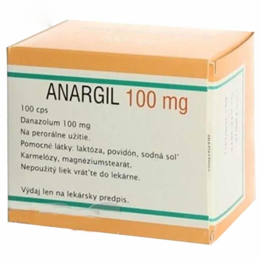 Thuốc Anargil 100mg Medochemie điều trị lạc nội mạc tử cung (10 vỉ x 10 viên)