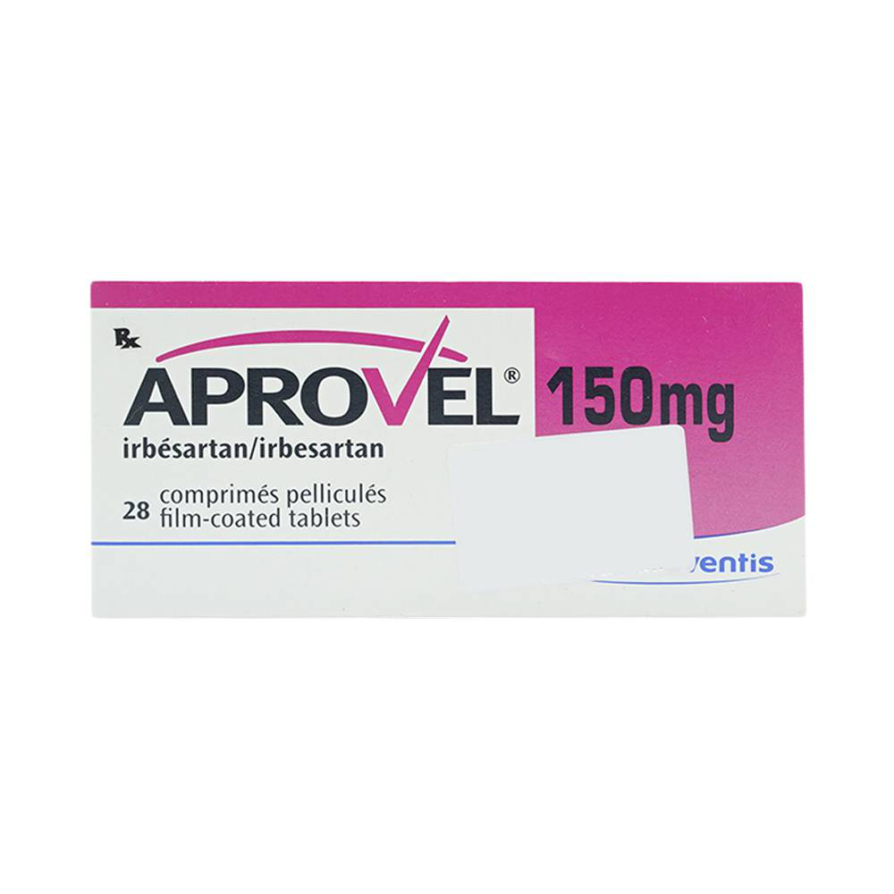 Thuốc Aprovel 150mg Sanofi điều trị tăng huyết áp (2 vỉ x 14 viên)