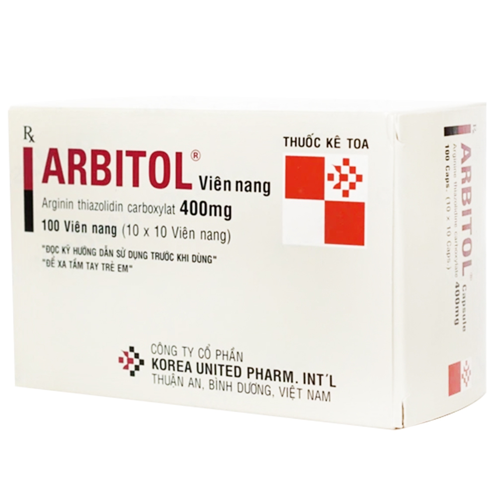 Thuốc Arbitol 400mg Korea United hỗ trợ điều trị rối loạn chức năng gan (10 vỉ x 10 viên)