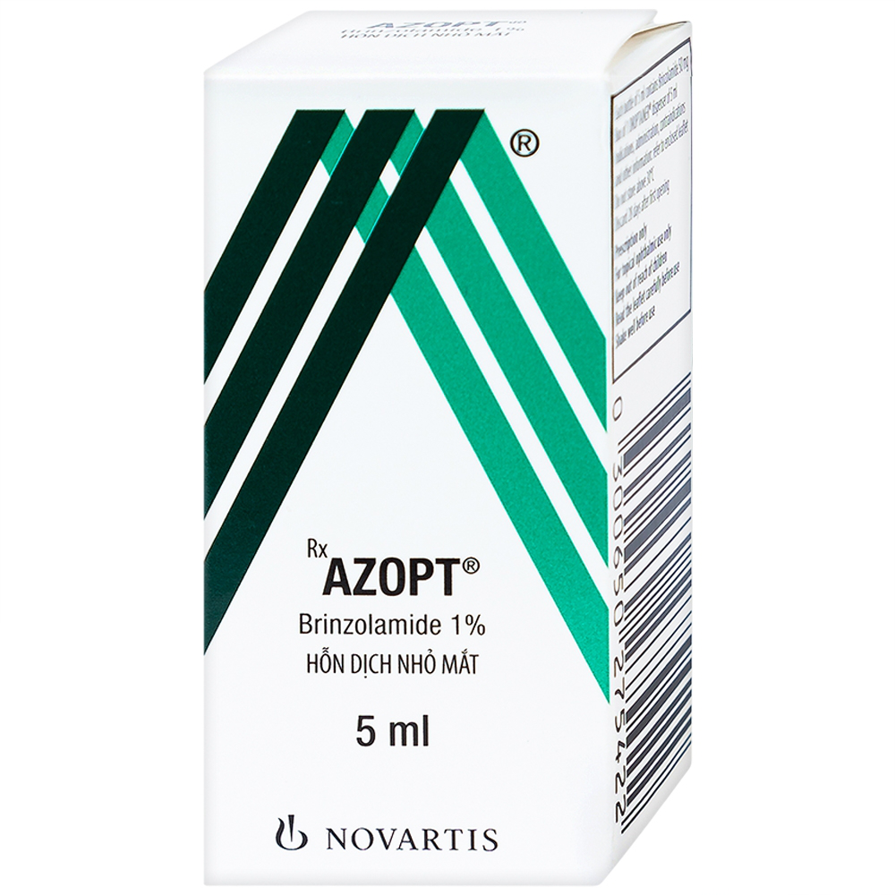 Azopt là thuốc nhỏ mắt có thành phần chính là Brinzolamide 1%, thuộc họ thuốc kháng thụ nhóm inhibite carbonic anhydrase.

