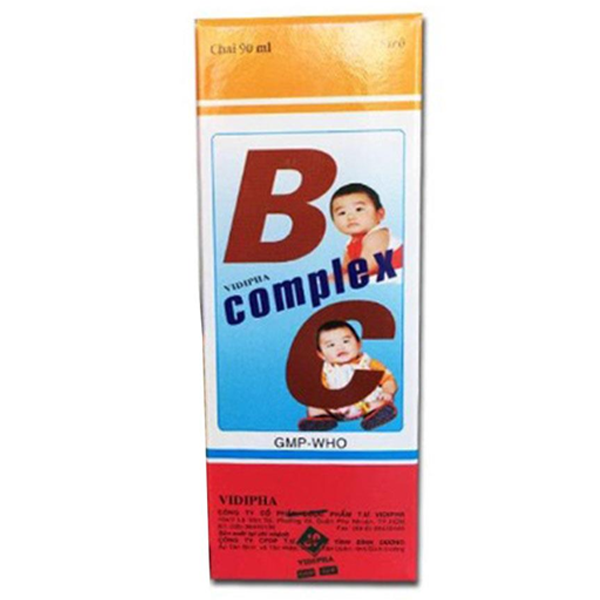 Siro B Complex C Vidipha bổ sung các vitamin nhóm B, C (90ml)