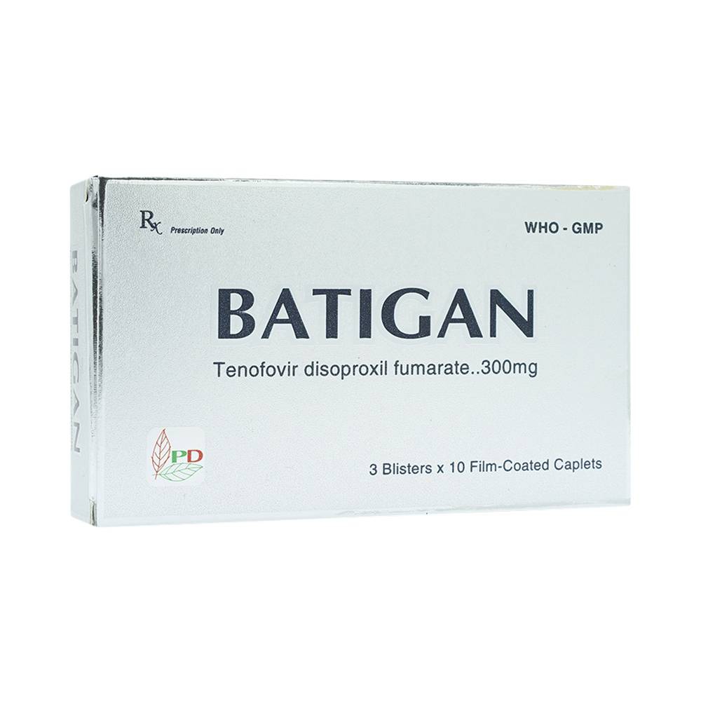 Thuốc Batigan 300mg Phương Đông hỗ trợ điều trị nhiễm HIV-1, viêm gan B mạn tính (3 vỉ x 10 viên)