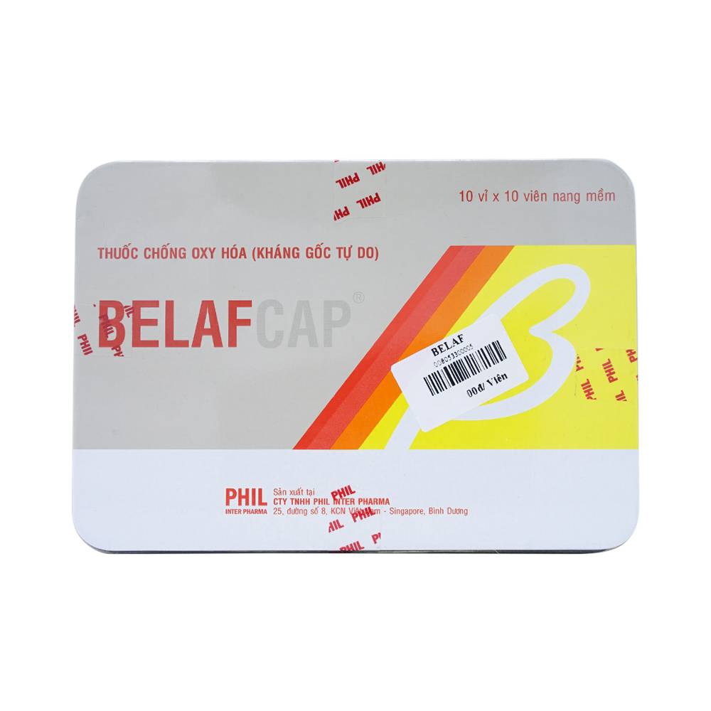 Thuốc Belafcap Phil cung cấp vitamin, khoáng chất, tăng đề kháng (10 vỉ x 10 viên)