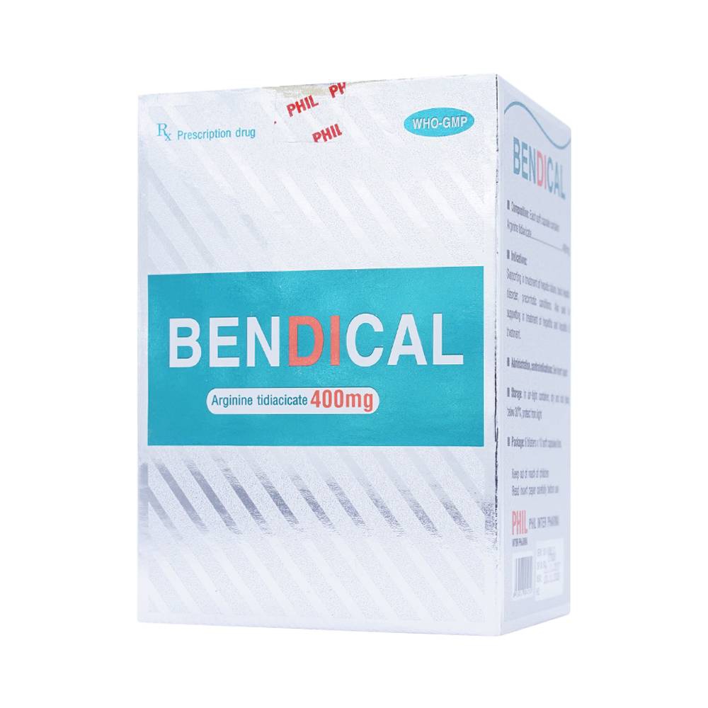 Thuốc Bendical 400mg Phil hỗ trợ điều trị suy gan, rối loạn chức năng gan (6 vỉ x 10 viên)