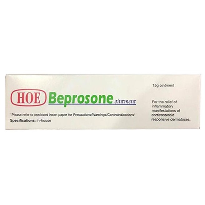 Beprosone Ointment: Thuốc mỡ trị viêm da (Tuýp 15g)