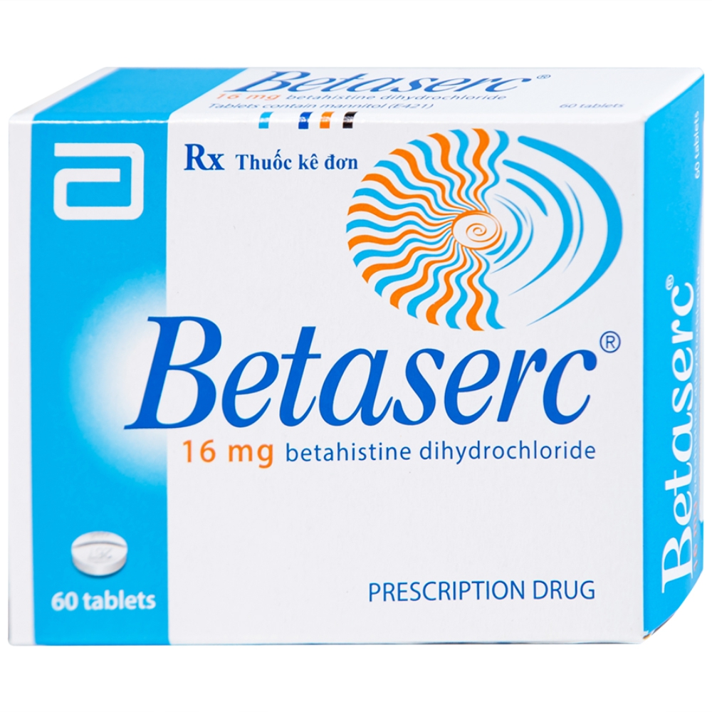 Thuốc Betaserc 16mg Abbott điều trị rối loạn tiền đình (3 vỉ x 20 viên)