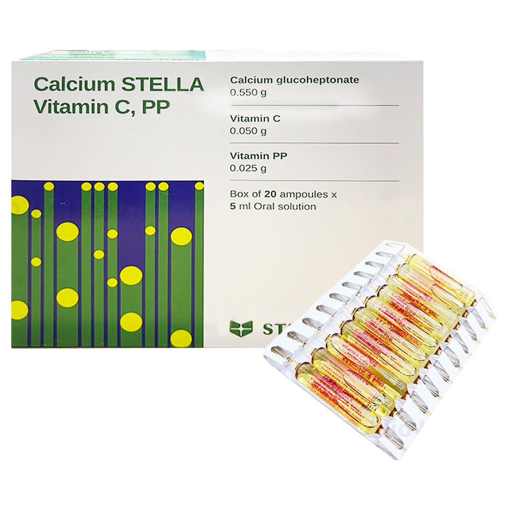 Calcium Stella vitamin c pp 5ml có tác dụng gì và được sử dụng trong trường hợp nào?