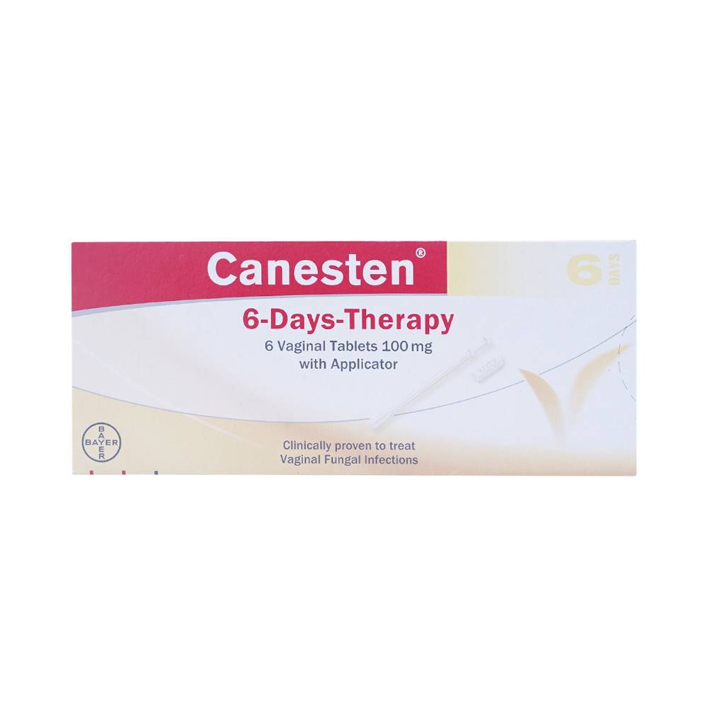 Viên đặt âm đạo Canesten 6-Days-Therapy 100mg điều trị viêm âm đạo 