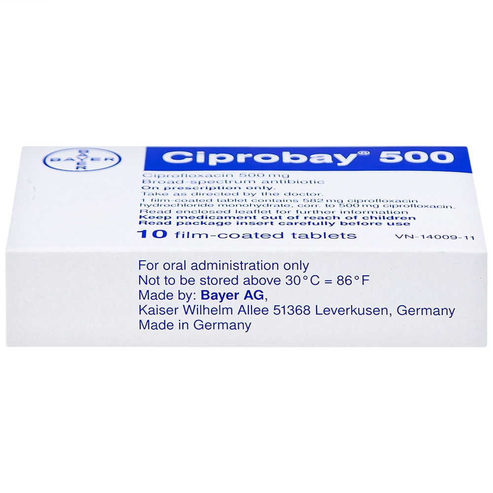 Ciprofloxacin 500mg ciprobay