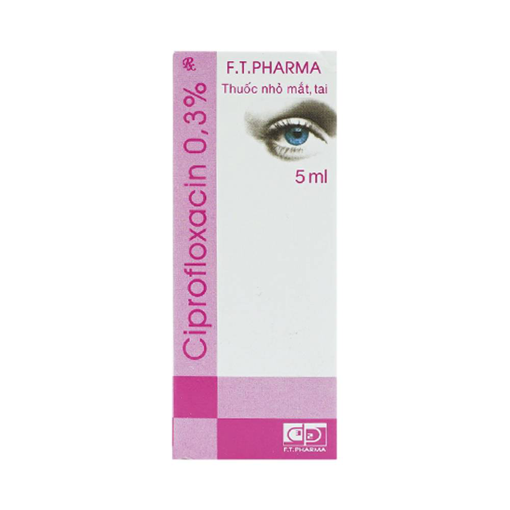 Ciprofloxacin 0,3% có công dụng gì trong điều trị nhỏ mắt?
