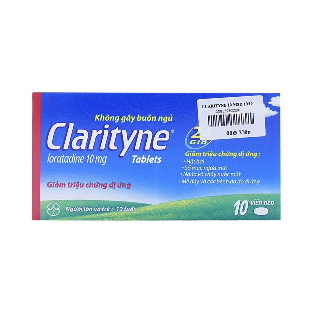 Công dụng chính của thuốc Clarityne Loratadine 10mg là gì?
