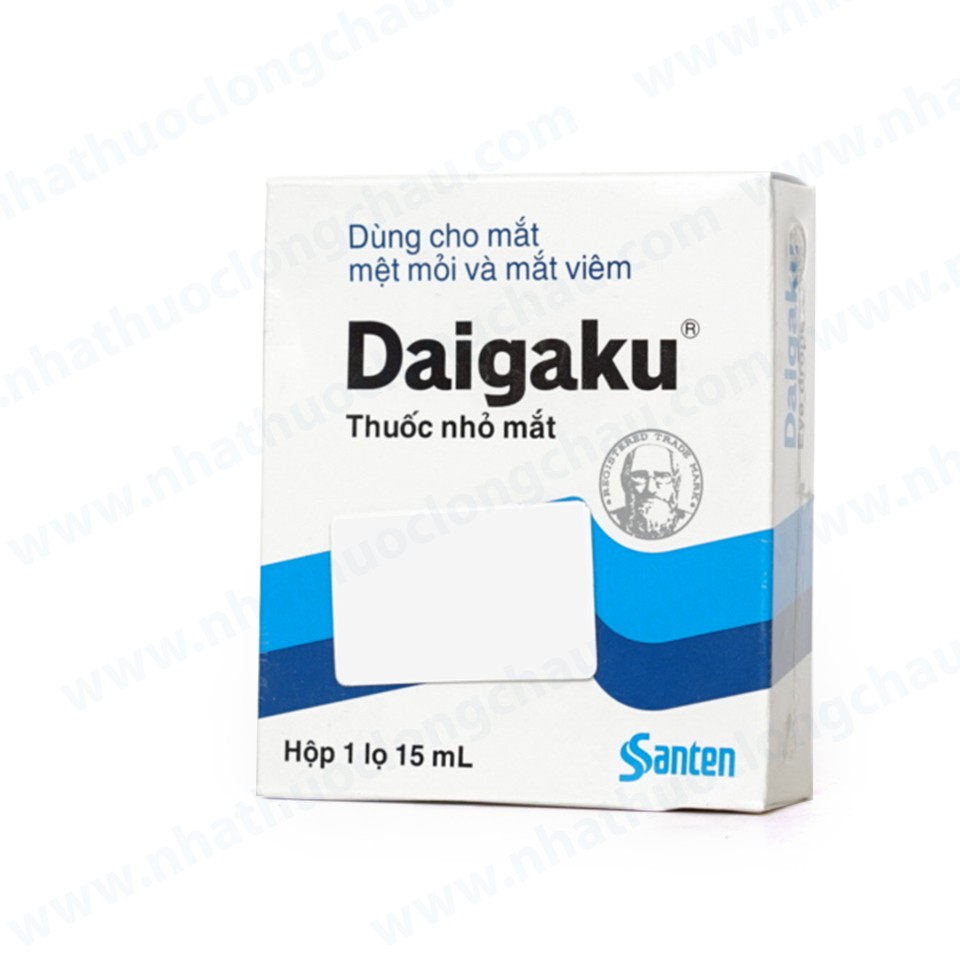 Thuốc nhỏ mắt Daigaku Santen điều trị mỏi mắt, sung huyết kết mạc (15ml)