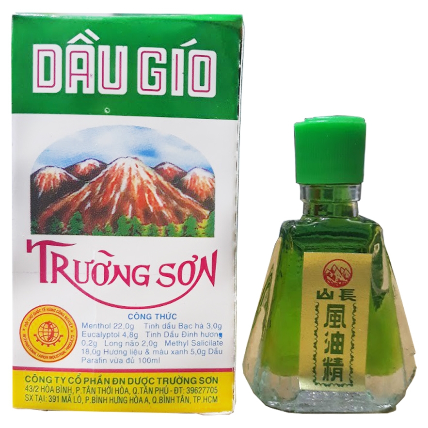 Dầu gió Trường Sơn 2.5ml điều trị cảm, ho, sổ mũi, trúng gió