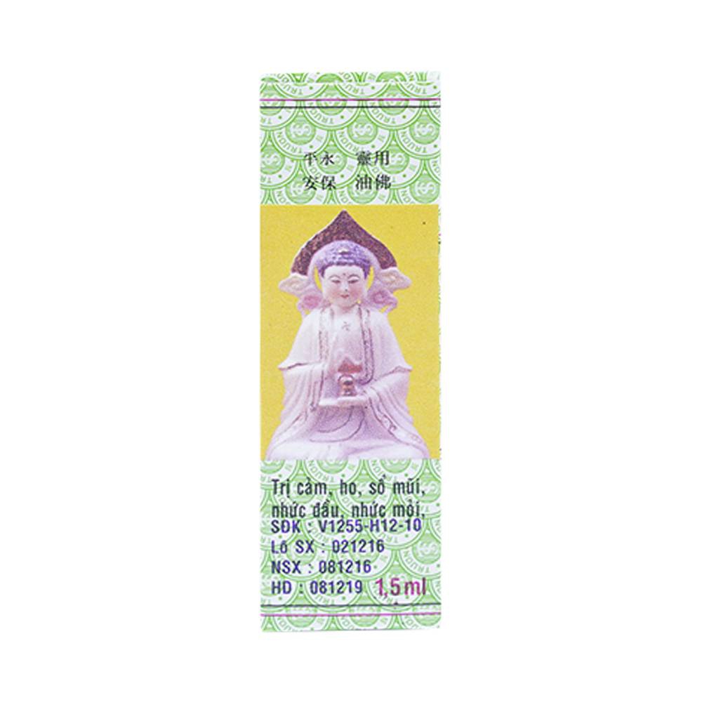 Dầu Phật Linh Trường Sơn điều trị cảm, ho, sổ mũi, nhức đầu, say nắng (10 chai x 1.5ml)