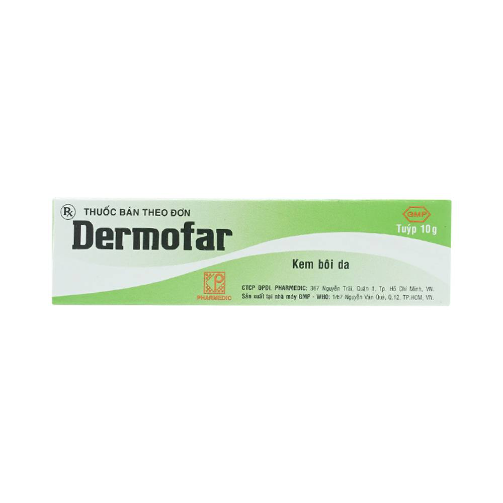 Kem bôi da Dermofar Pharmedic điều trị viêm da dị ứng, viêm da tiếp xúc (10g)