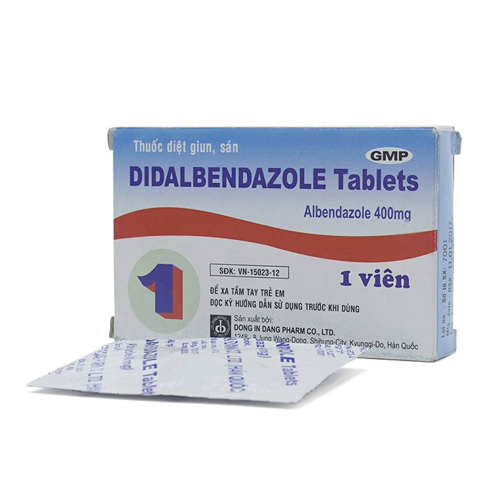 Thuốc Didalbendazole Tablets hỗ trợ điều trị bệnh về giun (1 viên)