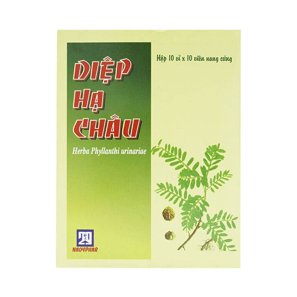 Thuốc Diệp Hạ Châu Nadyphar điều trị viêm gan hoàng đản, đau yết hầu (10 vỉ x 10 viên)