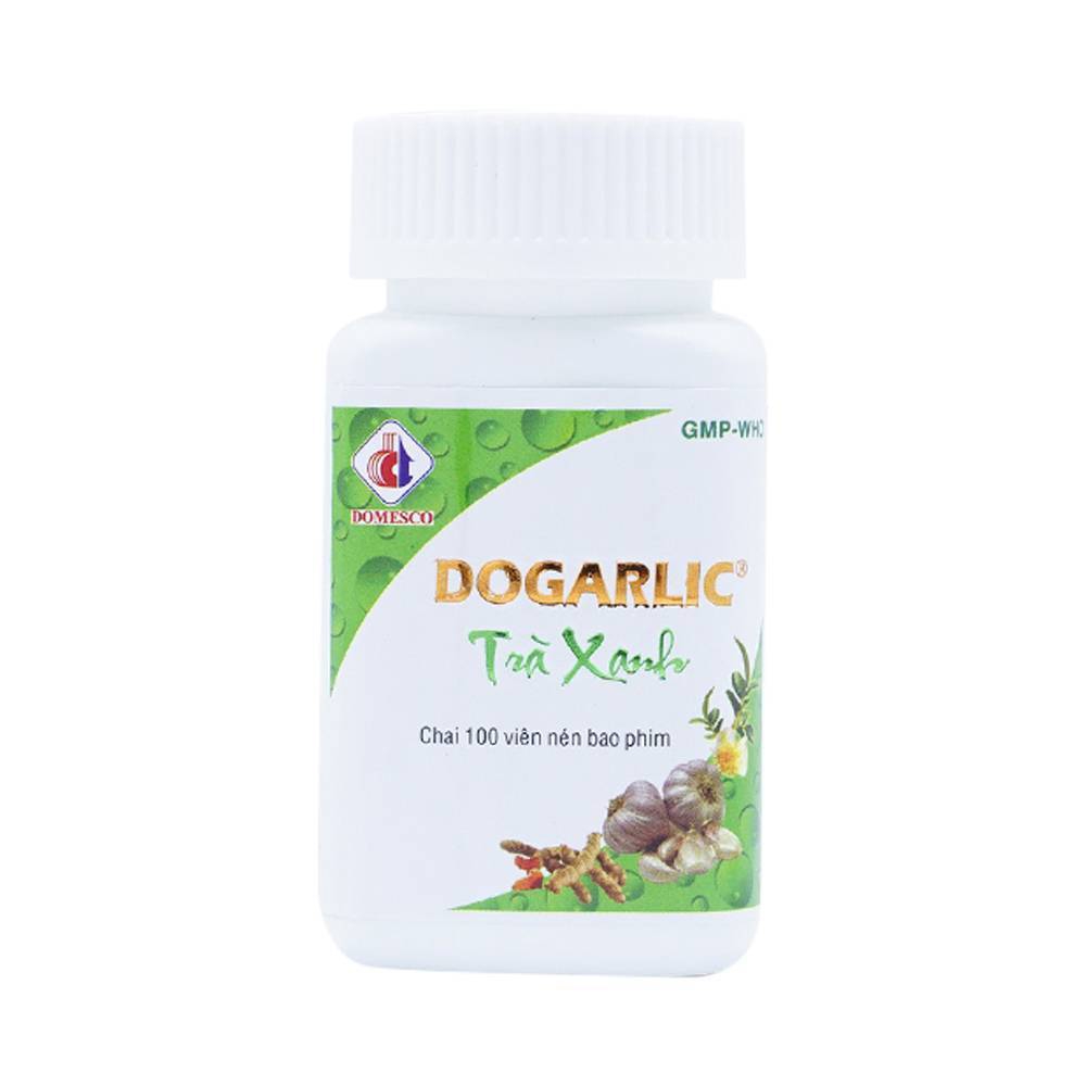 Thuốc Dogarlic Trà Xanh Domesco hạ cholesterol, điều hòa triglyceride (100 viên)