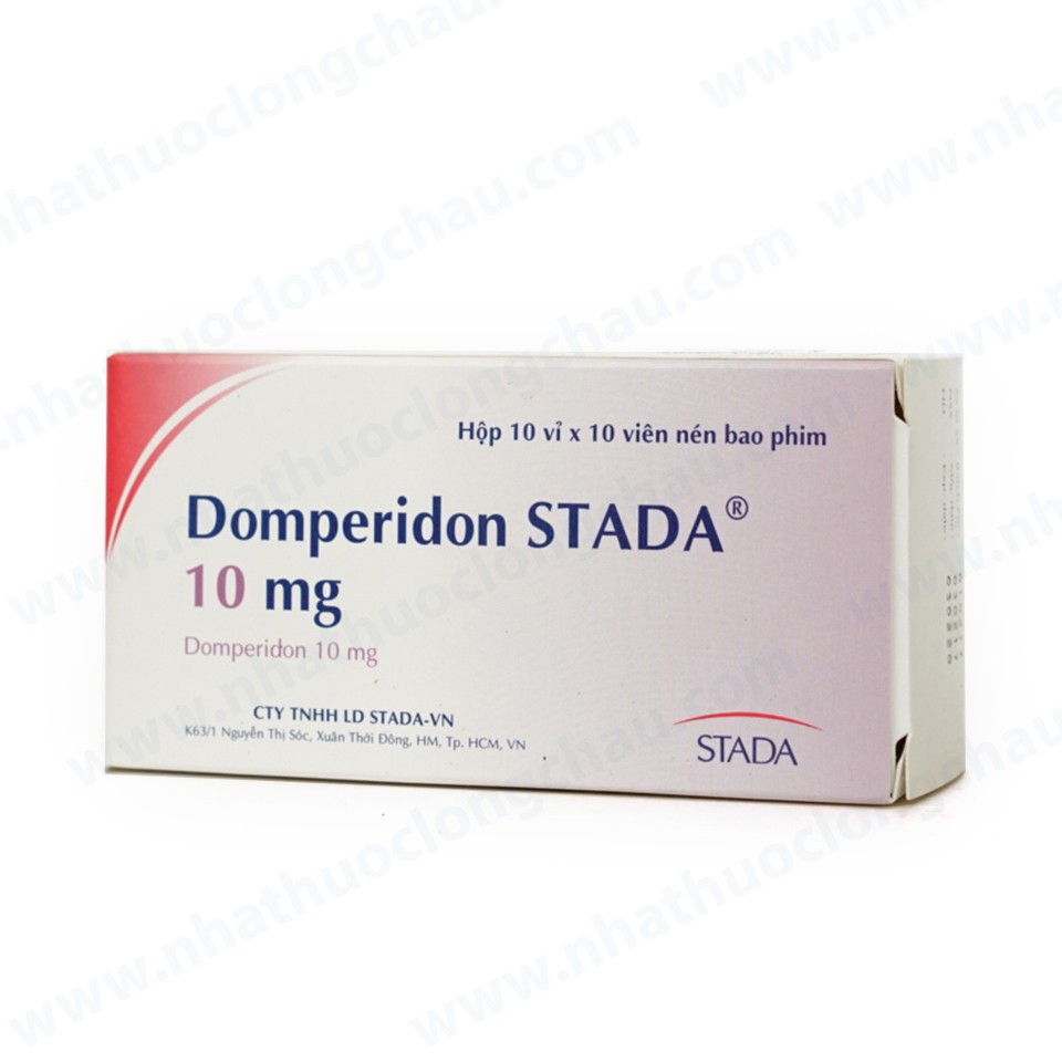 Thuốc Domperidon 10mg Stada điều trị triệu chứng nôn, buồn nôn (10 vỉ x 10 viên)