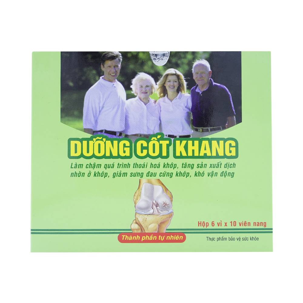 Viên uống Dưỡng Cốt Khang Hoa Sen phục hồi, tái tạo mô sụn khớp (6 vỉ x 10 viên)