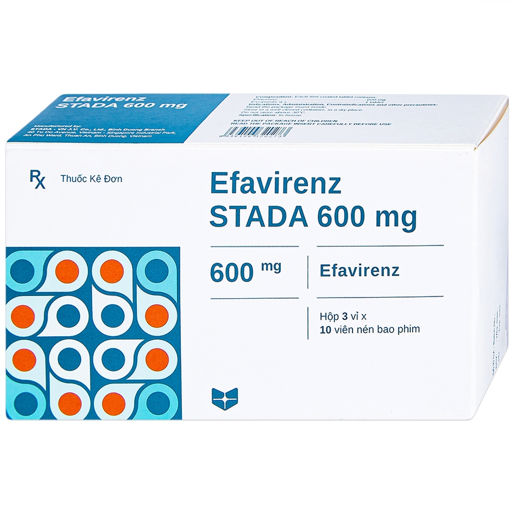 Thuốc Efavirenz Stella 600mg phòng ngừa sau phơi nhiễm HIV (3 vỉ x 10 viên)