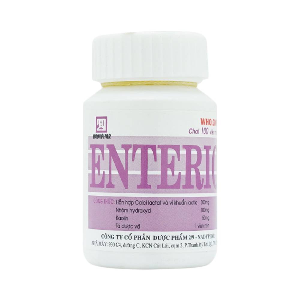 Thuốc Enteric Nadyphar hỗ trợ điều trị viêm ruột cấp tính và mãn tính (100 viên)