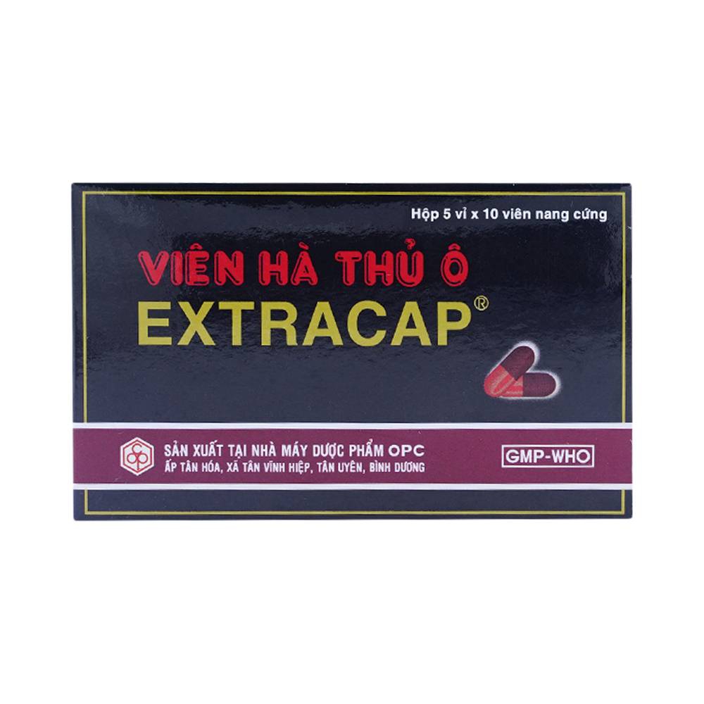 Viên Hà Thủ Ô Extracap OPC điều trị nam giới tinh tủy kém, thần kinh suy nhược (5 vỉ x 10 viên)