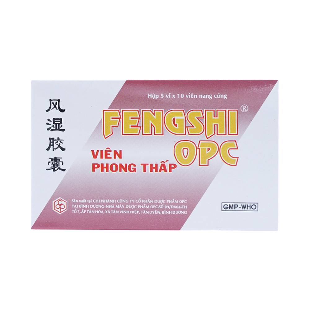 Viên phong thấp Fengshi OPC điều trị các chứng đau dây thần kinh liên sườn, đau vai (5 vỉ x 10 viên)