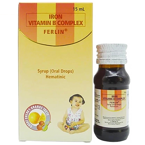 Siro Ferlin United phòng và điều trị thiếu máu do thiếu sắt (15ml)