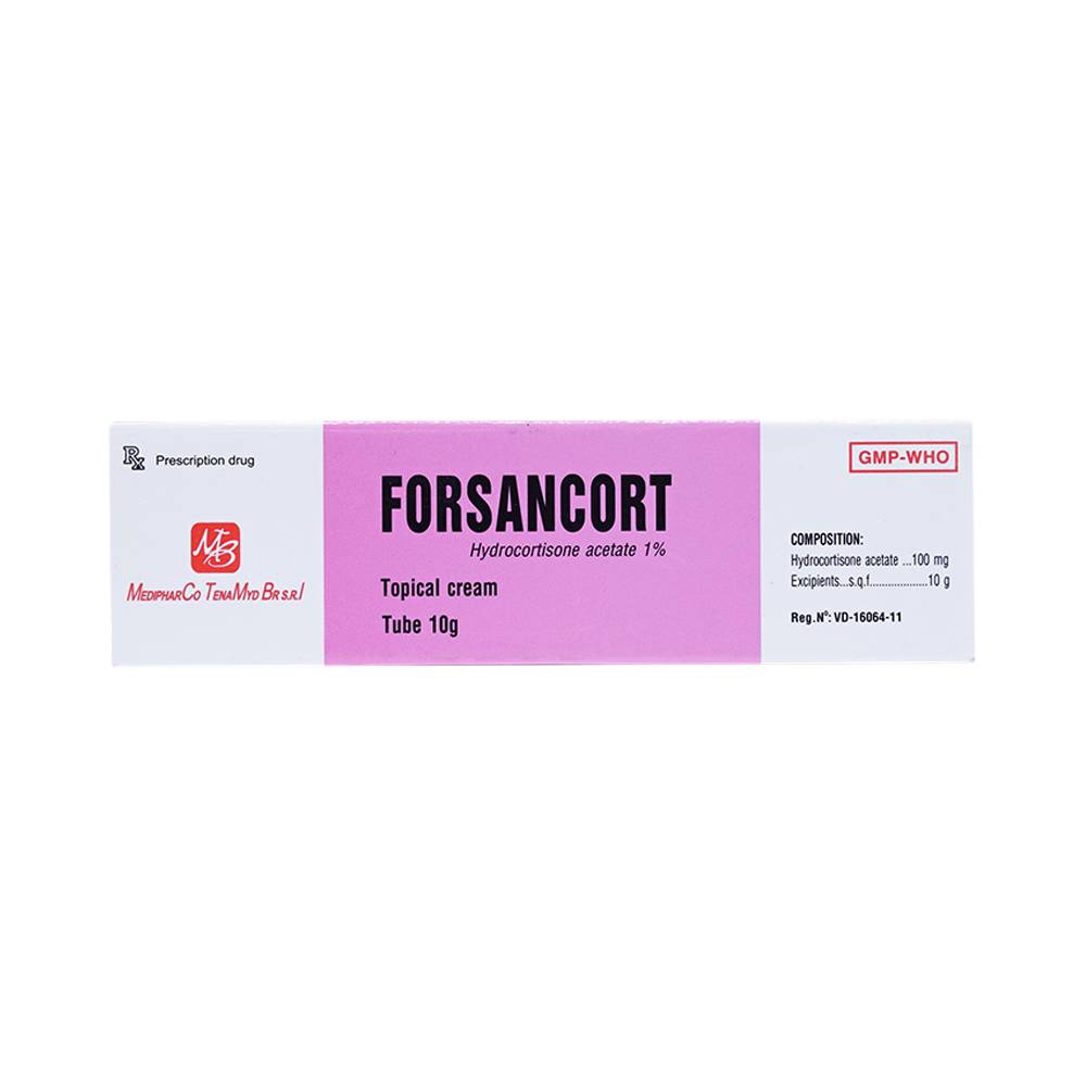 Kem bôi da Forsancort Medipharco điều trị viêm da tiếp xúc (10g)