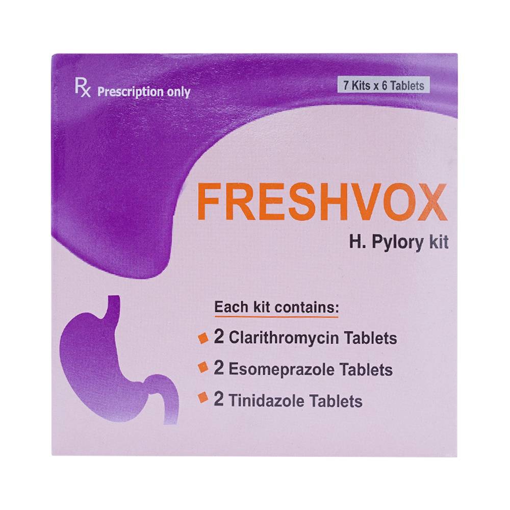 Thuốc Freshvox ACME điều trị viêm dạ dày cấp và mạn tính (7 vỉ x 6 viên)