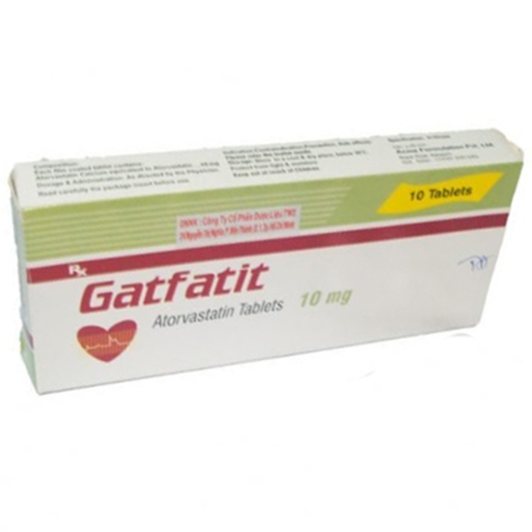 Thuốc Gatfatit Acme giảm cholesterol toàn phần (1 vỉ x 10 viên)