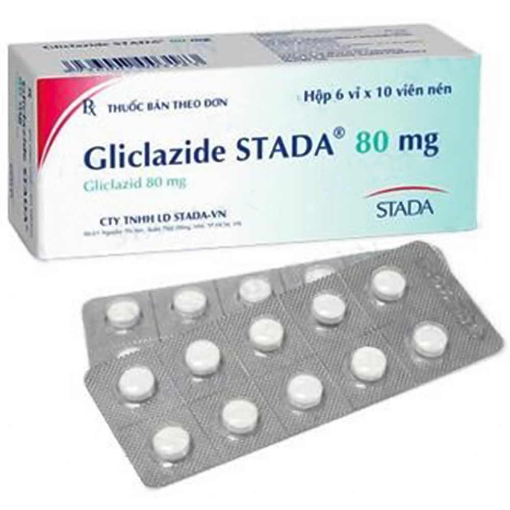 Thuốc Gliclazide Stada 80mg điều trị đái tháo đường (6 vỉ x 10 viên)