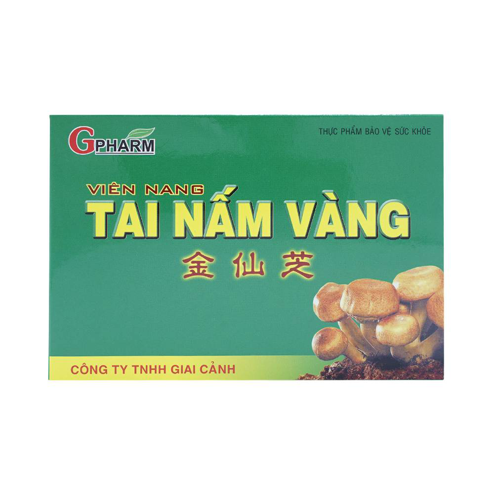 Viên uống Tai Nấm Vàng Gpharm hỗ trợ tăng cường chức năng gan (6 vỉ x 10 viên)