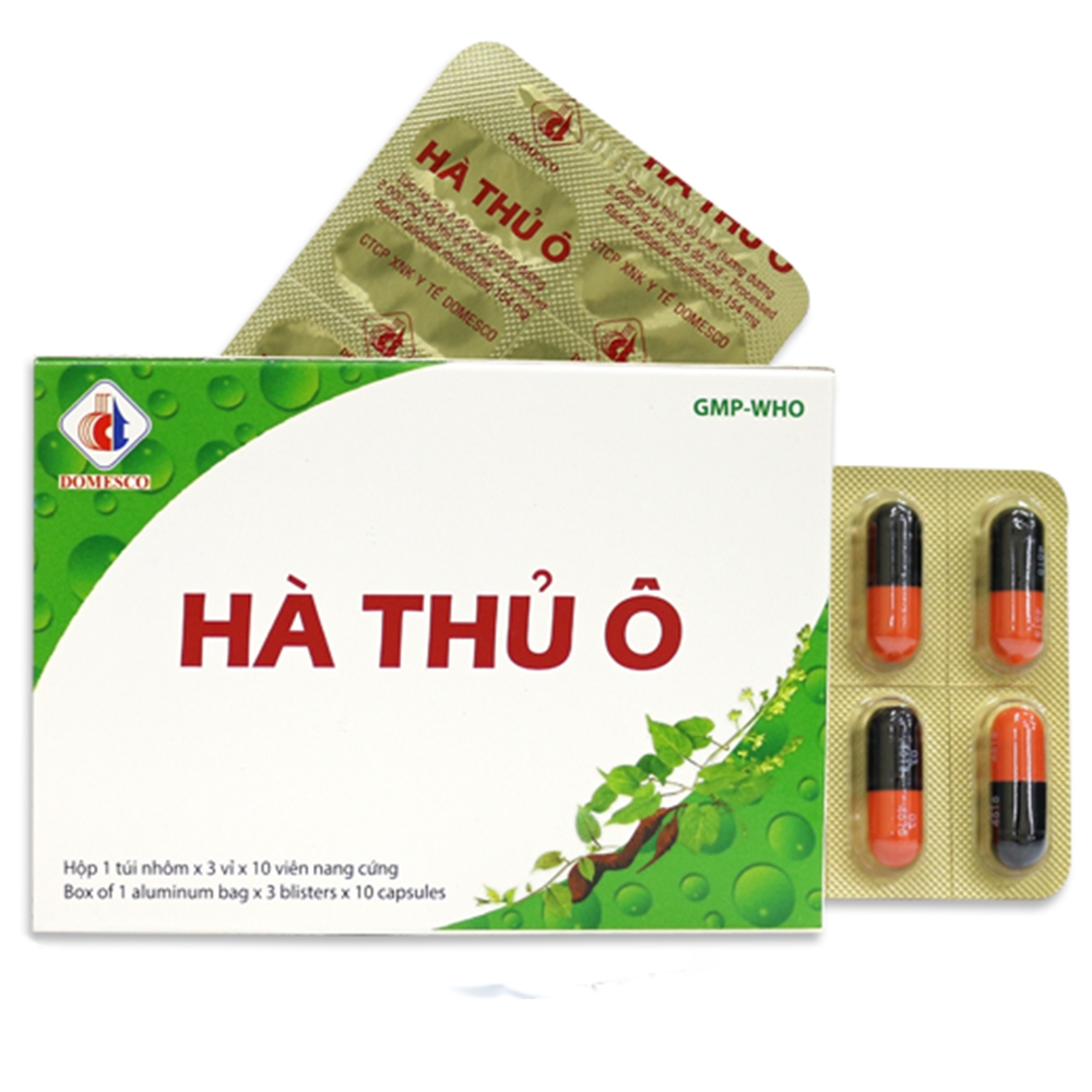 Thuốc Hà Thủ Ô Domesco bổ thận, bổ huyết, chữa thận suy (3 vỉ x 10 viên)