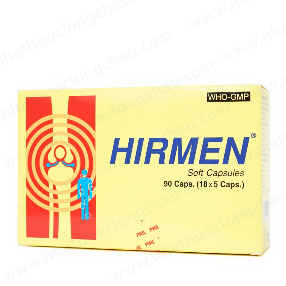 Thuốc Hirmen Phil hỗ trợ cải thiện các triệu chứng viêm đa dây thần kinh (18 vỉ x 5 viên)