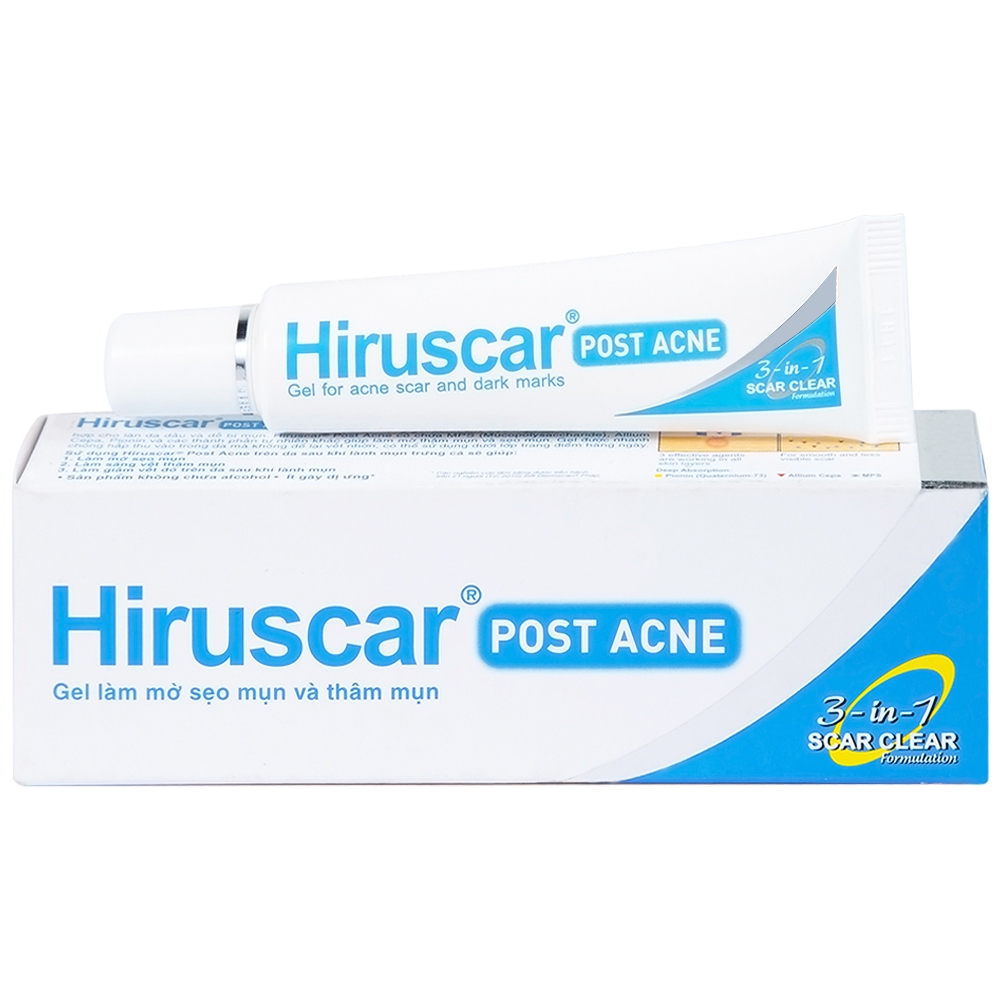 Hiruscar có tác dụng giảm sẹo mụn không?
