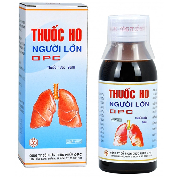 Thuốc ho Người Lớn OPC 85ml điều trị viêm nhiễm đường hô hấp, các chứng ho gió, ho cảm