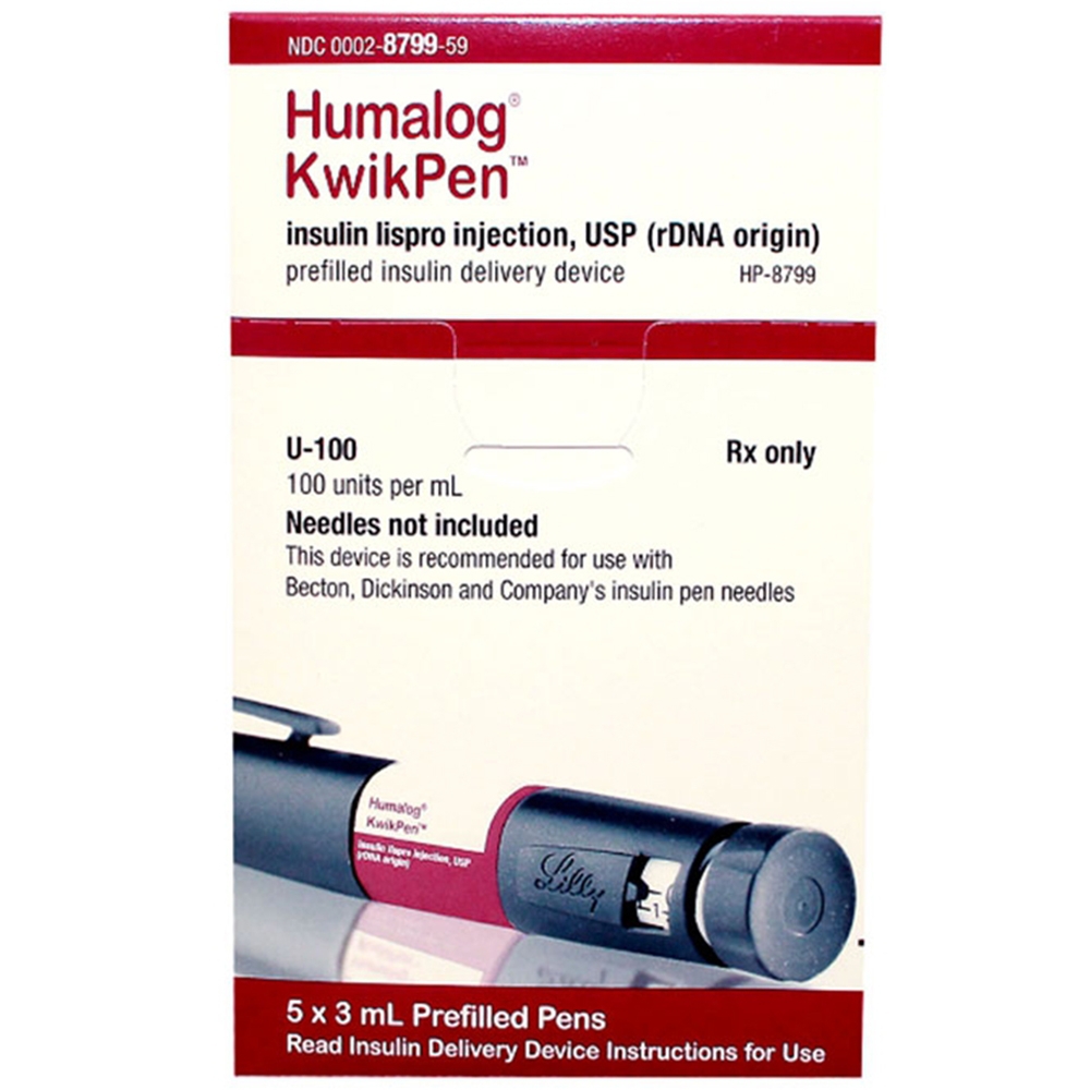 Bút tiêm Humalog Kwikpen điều trị đái tháo đường (5 cây x 3ml)