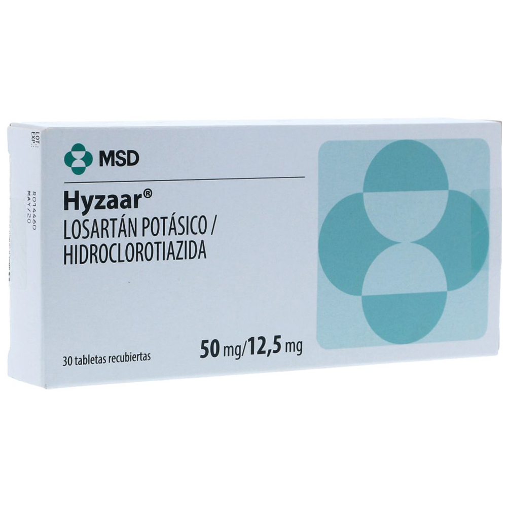 Thuốc Hyzaar 50/12,5mg MSD điều trị tăng huyết áp (3 vỉ x 10 viên)