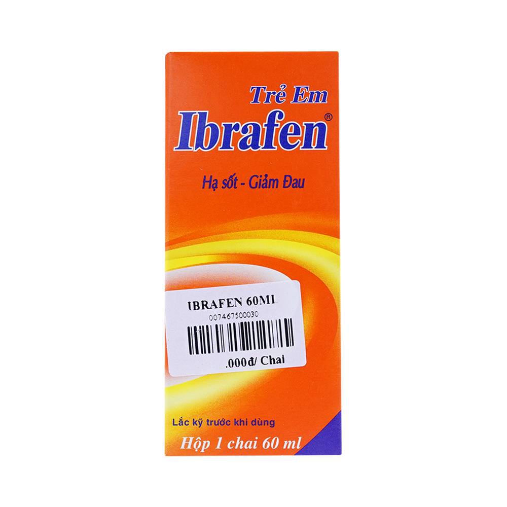 Thuốc Ibrafen OPV điều trị đau đầu, giảm sốt cho trẻ (60ml)