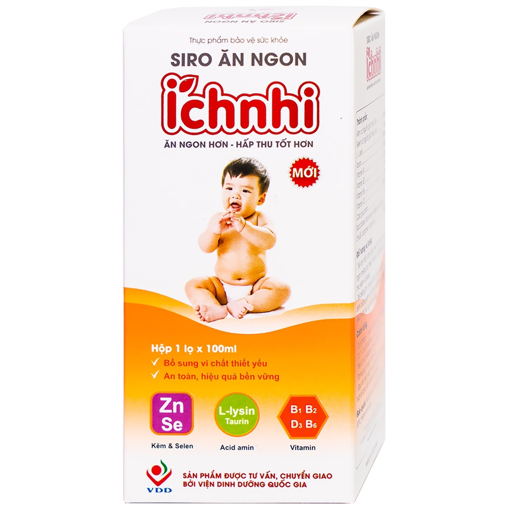 Siro ăn ngon Íchnhi Nam Dược bổ sung vi chất dinh dưỡng, cải thiện chứng biếng ăn cho trẻ (100ml)