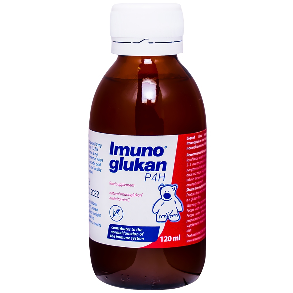 Siro Imunoglukan Pleuran hỗ trợ tăng sức đề kháng, giảm viêm mũi, viêm họng, viêm phế quản (120ml)