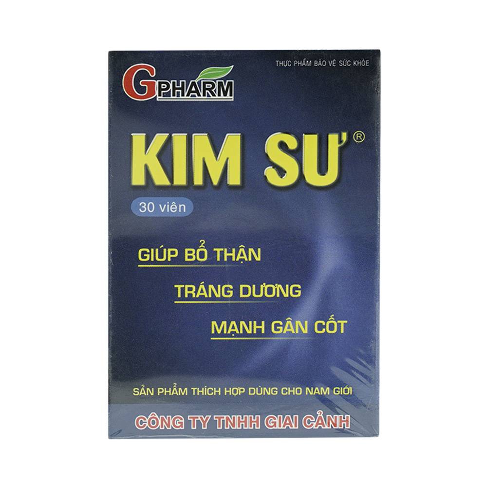 Viên uống Kim Sư Gpharm bổ trợ và phục hồi sinh lực mạnh mẽ cho nam giới (30 viên)